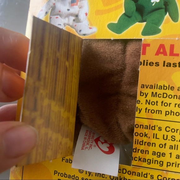 McDonalds TY Beanie Baby Britannia The Bear Rare With 2Tag Errors 1993 OAKBROOK - Picture 6 of 6